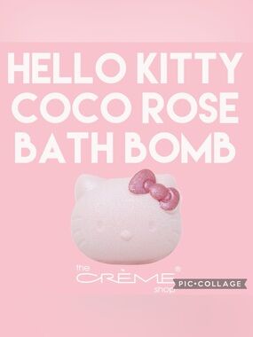 ✨The Crème Shop x Hello Kitty Hello Fizzy! Aromatherapy Bath Bomb Coco Rose✨